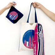 KL Skyline Scarf (Silk Cotton) - Fuchsia Jambu - Batik Boutique