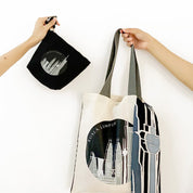 KL Skyline Scarf (Silk Cotton) - Jet Arang - Batik Boutique