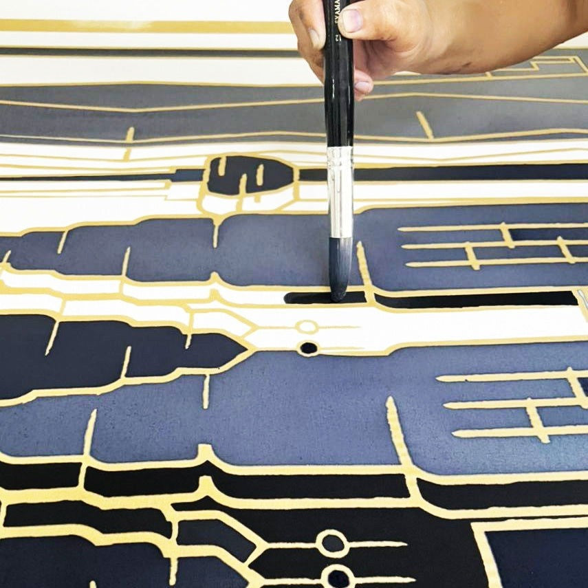 Artisan Close up of Jet Arang