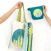 KL Skyline Scarf (Silk Cotton) - Teal Rimba - Batik Boutique
