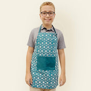 Kid's Batik Apron - Teal Starry - Batik Boutique