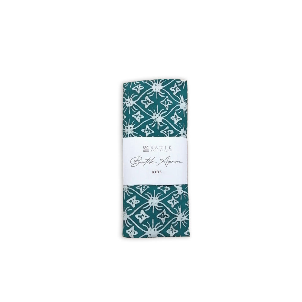 Kid's Batik Apron - Teal Starry - Batik Boutique