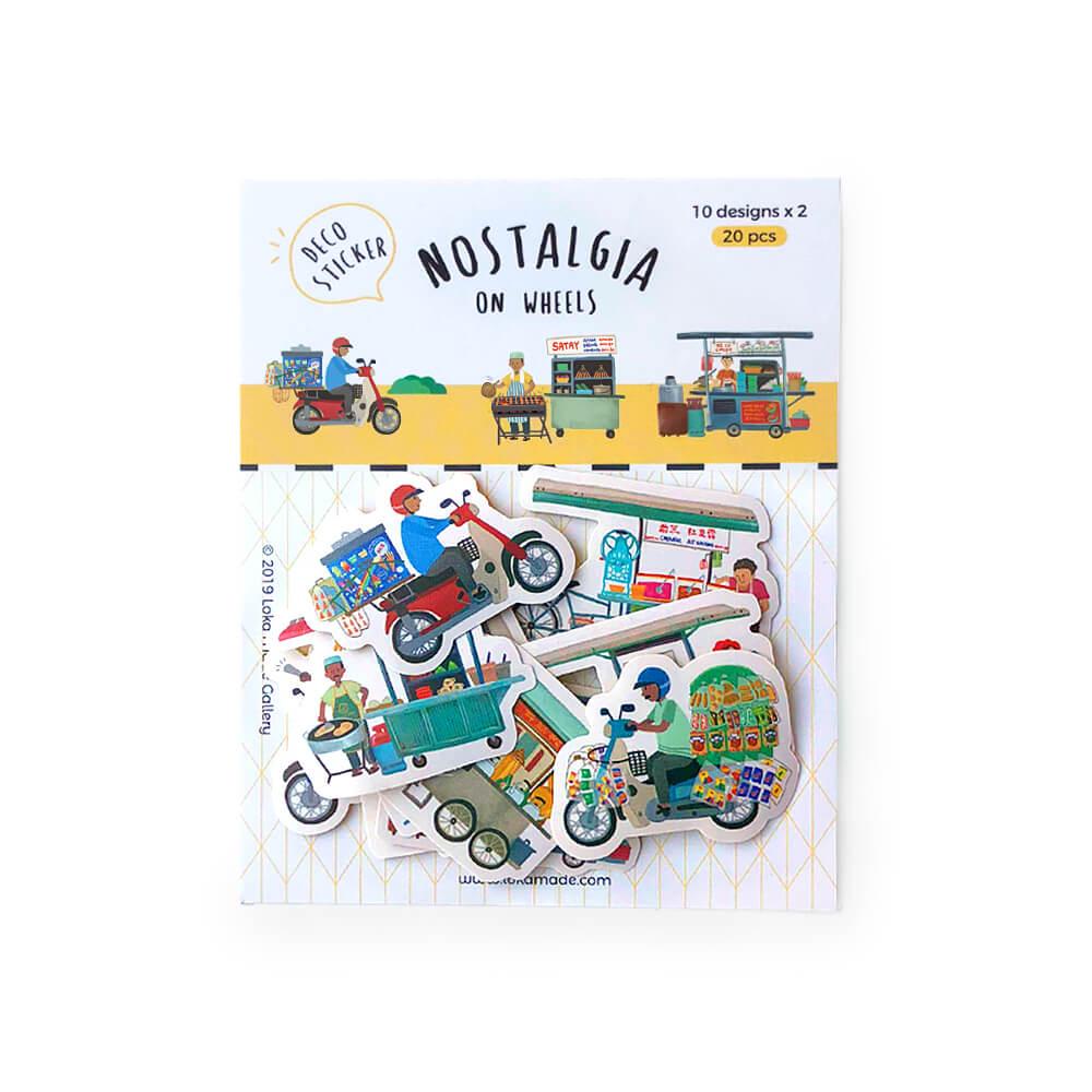 LOKA MADE Deco Sticker - Nostalgia On Wheels - Batik Boutique