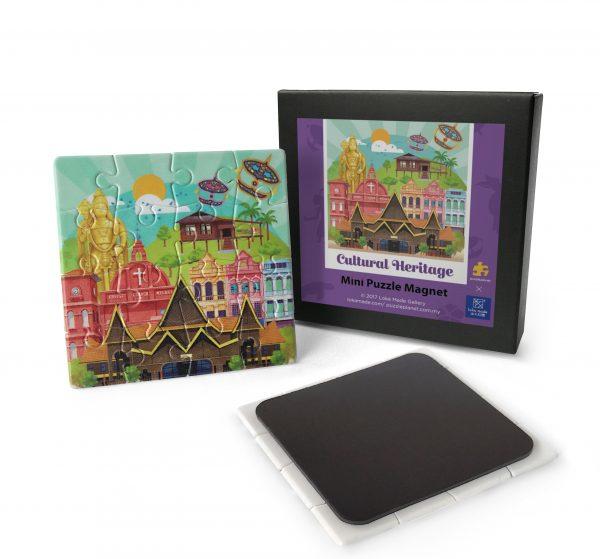 LOKA MADE Mini Puzzle Magnet - Cultural Heritage - Batik Boutique