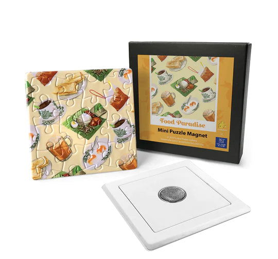LOKA MADE Mini Puzzle Magnet - Food Paradise - Batik Boutique
