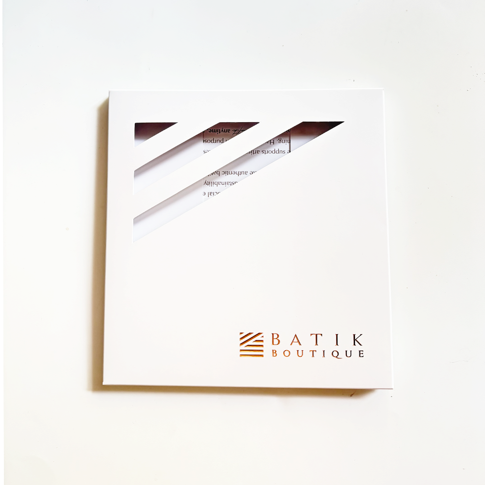 Batik Scarf (Silk Cotton) - Blue Rimba