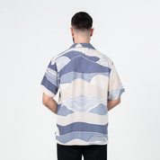 Men's Cuban Batik Shirt - Lavender Bukit