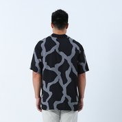 Men's Batik Cuban Shirt - Jet Chain - Batik Boutique