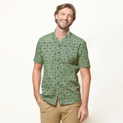 Men's Batik Shirt - Forest Arabesque - Batik Boutique