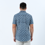 Men's Batik Shirt - Midnight Arabesque - Batik Boutique