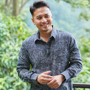 Men's Long-Sleeved Batik Shirt - Black Driftwood - Batik Boutique