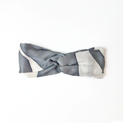 Silver Rose batik headband in Batik Boutique packaging – artisan-made gift