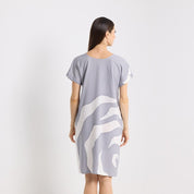 Batik Dress - Silver Rose