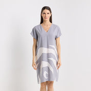 Batik Dress - Silver Rose