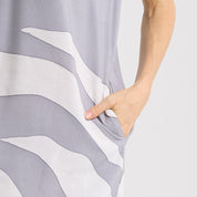 Batik Dress - Silver Rose