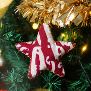 Star Ornament (Reversible) - Crimson Tiger - Batik Boutique