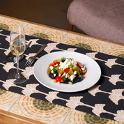 Batik Table Runner - Black Coconut