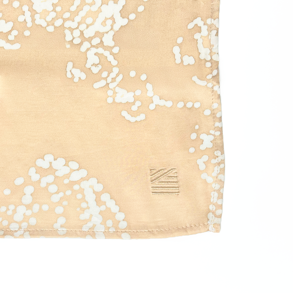 Batik Scarf (Silk Cotton) - Tan Orchid