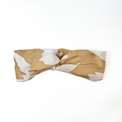 Front view of Tan Rimba Batik Headband – handcrafted batik hair accessory