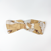 Back view of Tan Rimba Batik Headband with elastic band – Batik Boutique batik accessory