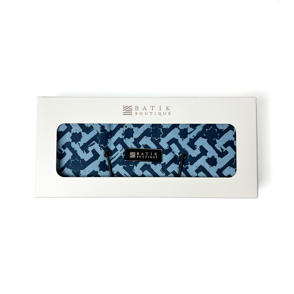 Batik Roll-Up Travel Pouch - Midnight Arabesque