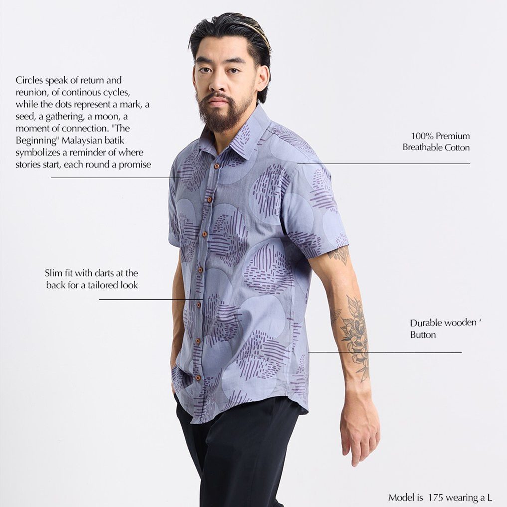 Violet yuan dian men's shirt 