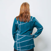 Women's Batik Shirt - Forest Green - Batik Boutique