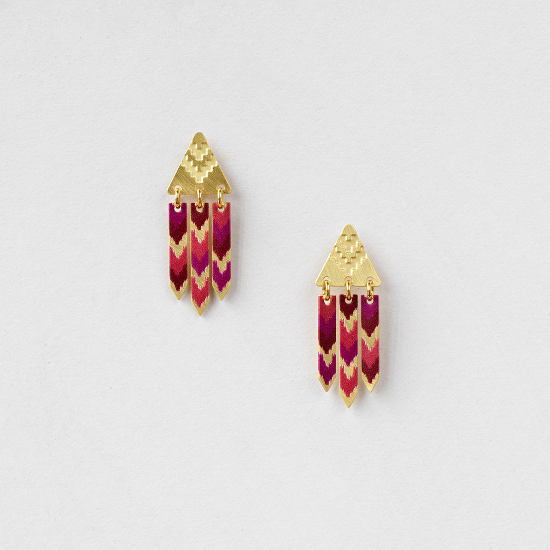 Embrace Jewellery - Chevron Tassel Earrings