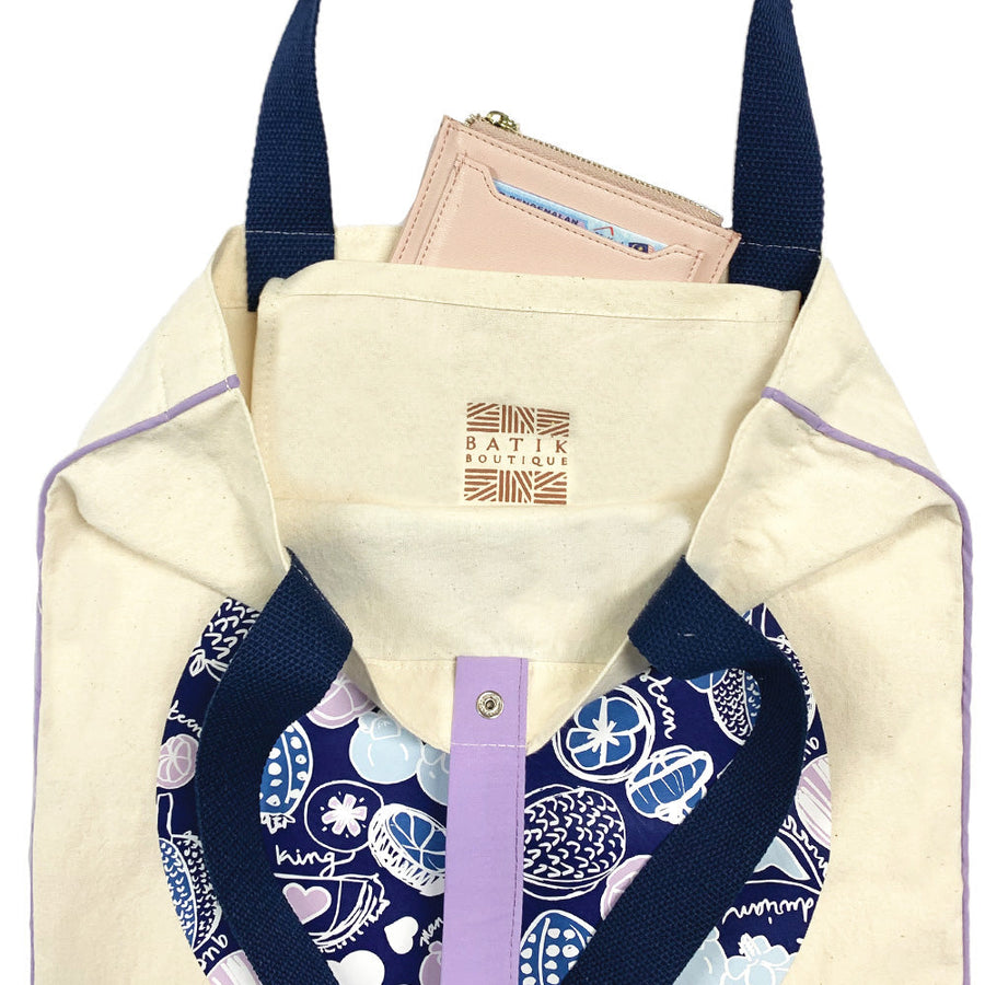 Durian Tote Bag - Navy