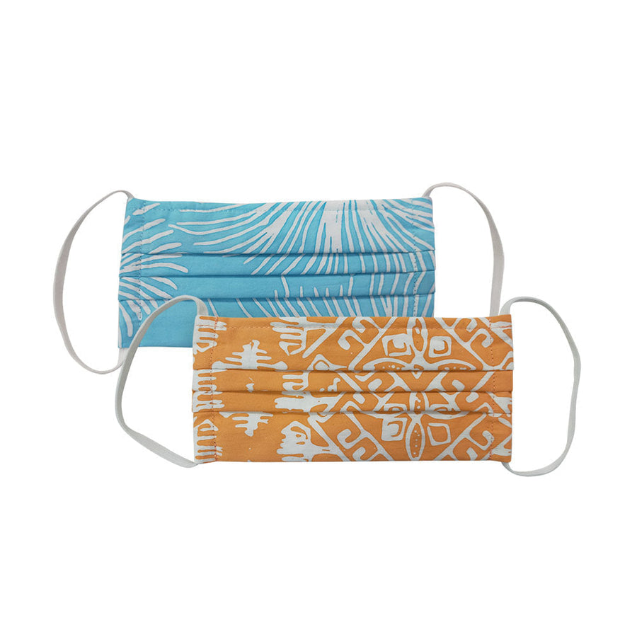 BatikFaceMask_PeachTikarBlueDandelion_Whitebox1