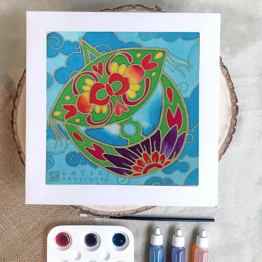 Batik DIY painting kit, Mandala Coloring