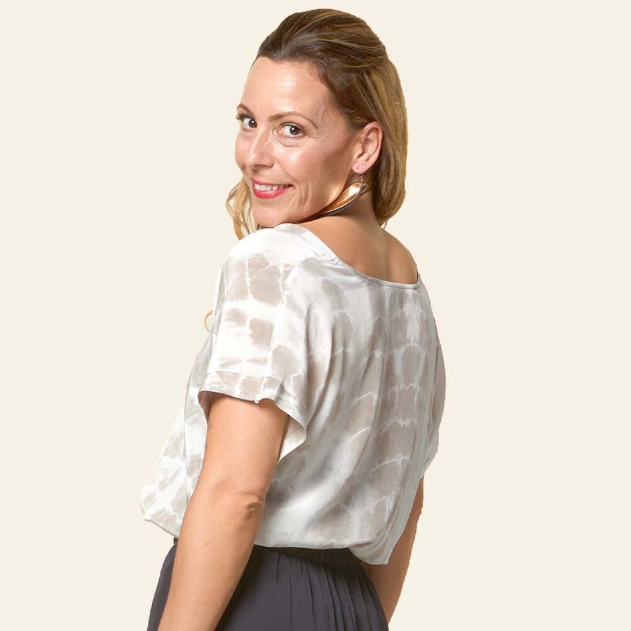 BatikSilkTee_MangosteenShibori_Model3