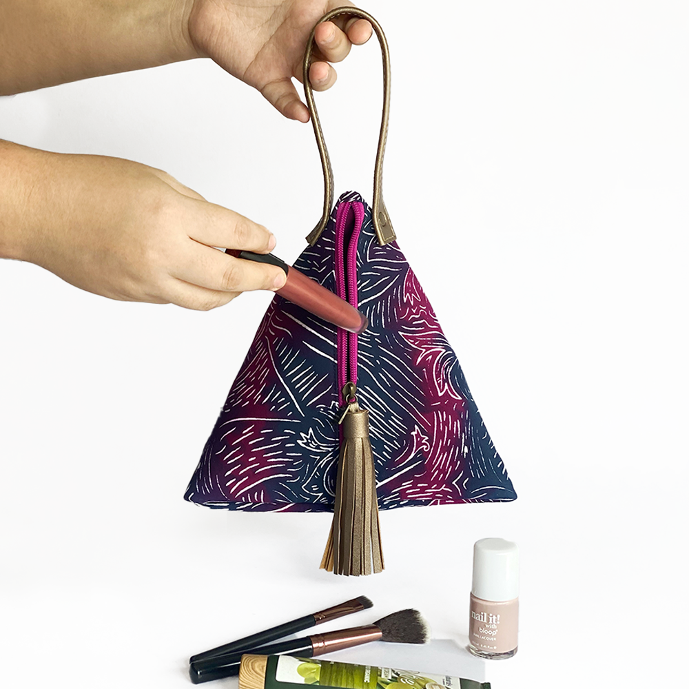 Ketupat Bag - Maroon Driftwood