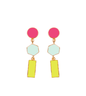 Fugeelah Earrings - Candy Cane (Gold)